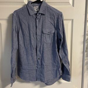 Old Navy Men's Regular Fit Blue Button-Down